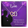 thumbnail image 2 of To My Wife Distance Means so Little Inseparable Necklace, 2 of 7
