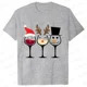 thumbnail image 1 of Camisetas navideñas de vino para mujer, ropa, camisetas divertidas de dibujos animados, camiseta de moda Kawaii, camisetas coreanas para mujer, camisetas navideñas para vino, 1 of 5