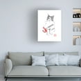 thumbnail image 2 of Canvas Wall Art - Pechane 'Cat And Shrimp' Wall Art for Living Room, Bedroom, or Office Décor by Trademark Fine Art - 14 x 19 Inches, 2 of 4