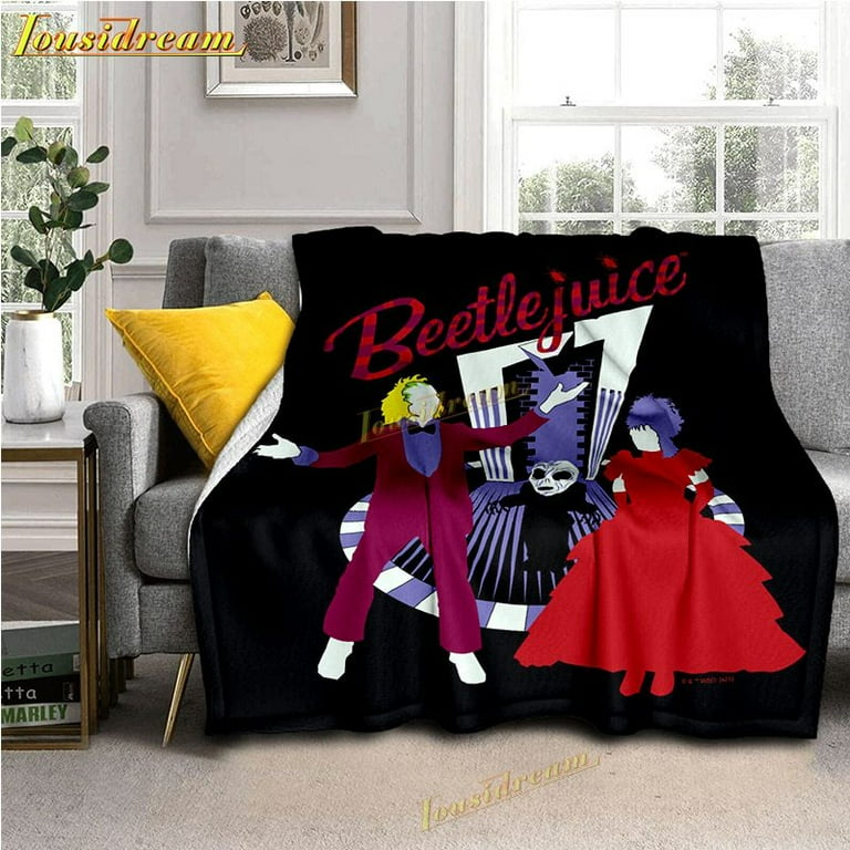 Beetlejuice blanket flannel sofa nap air conditioning blanket gift blanket