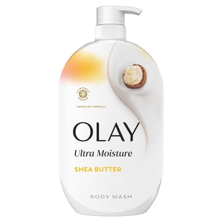Olay Ultra Moisture Body Wash with Shea Butter, Vitamin B3 and Hyaluronic Blend, 35 fl oz