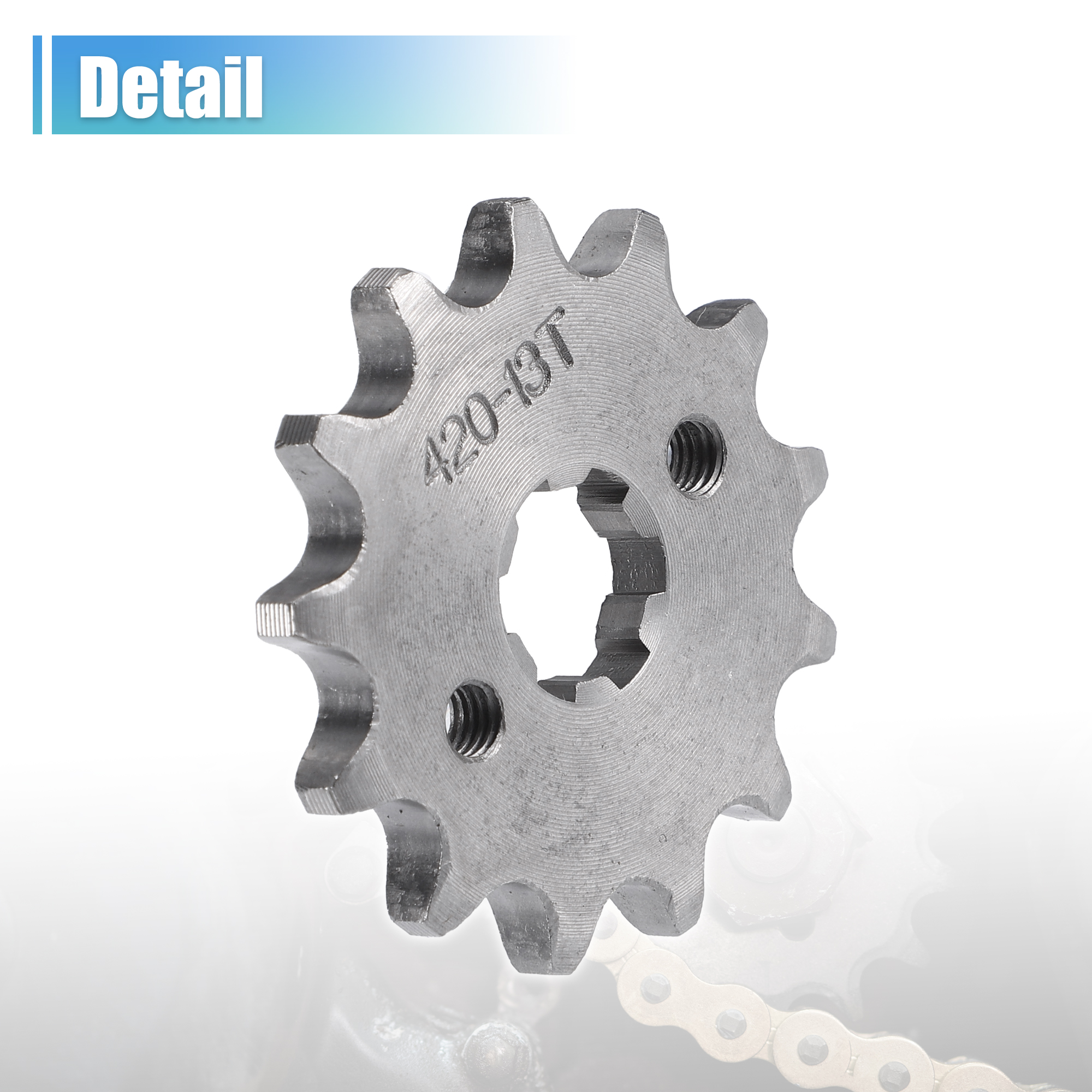 Unique Bargains 1 Set 420 Style 13 Teeth 17mm ID Engine Sprocket for Various Bikes
