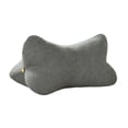 thumbnail image 1 of Almohada lumbar, cojín para el respaldo con funda extraíble y lavable, almohada suave para el cuello, almohada de apoyo para la cintura para el sofá Gris, 1 of 8