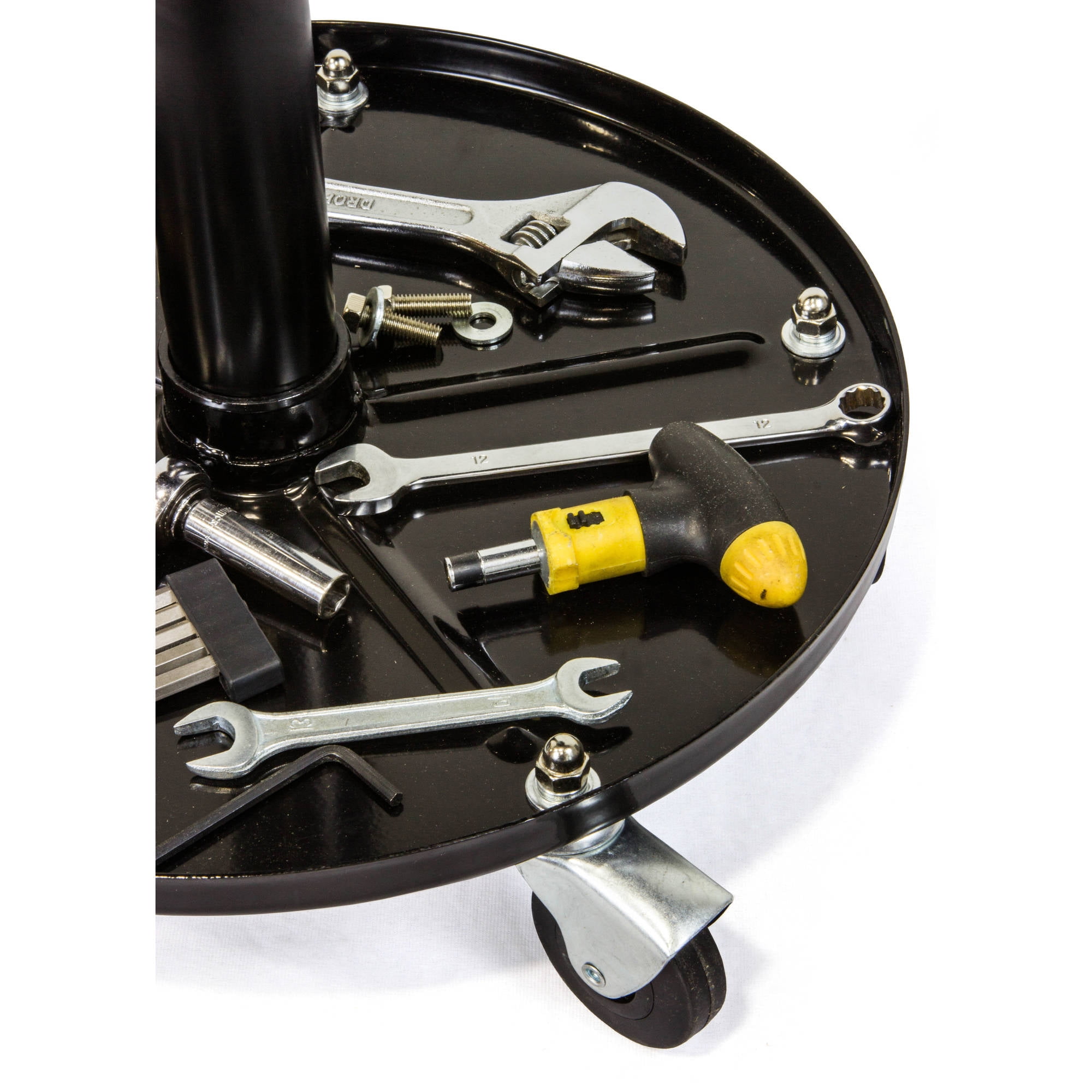 pneumatic rolling mechanic stool