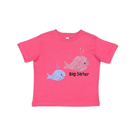 

Inktastic Big Sister with Lil Brother Gift Toddler Toddler Girl T-Shirt