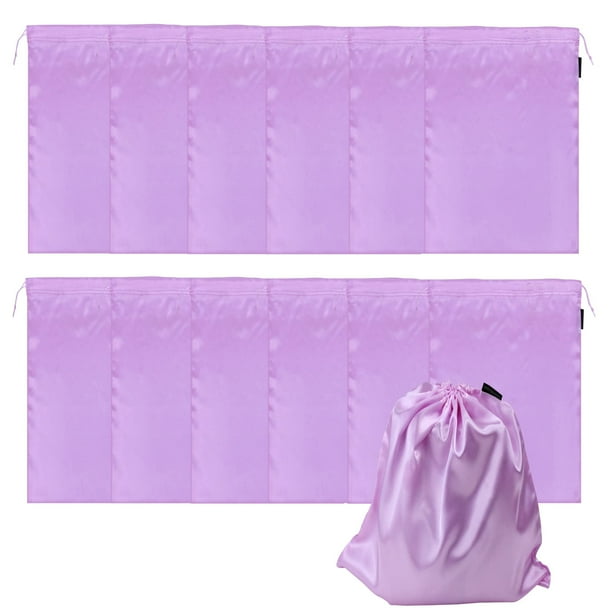 Bolsas de satén GONGKANGYUAN para extensiones de cabello y pelucas, 12 unidades