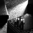 thumbnail image 3 of Dangle Earrings, Punk Jewelry, Black/Stainless Steel/18K Gold Plated, 3 of 5