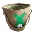 thumbnail image 4 of HILABEE Easter s Bag Easter Basket Collapsible Treats Gifts Bag Portable Tote Bag Easter Decorations Children Green, 4 of 8