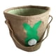 thumbnail image 5 of Cubo de conejo de Pascua, cesta de Pascua, bolsas de compras reutilizables, bolso de mano para niños de dibujos animados, regalos de Pascua, huevos de Verde Macarena Cubo de conejo de Pascua, 5 of 8