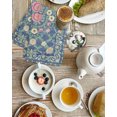 thumbnail image 3 of Bohemia Floral Kitchen Dish Towels for Drying Dishes Set of 3, Watercolor Flowers Ethnic Retro Blue Waffle Weave Microfiber Hand Tea Bathroom Towels Quick Dry & Absorbent Towel 15.7x23.6, 3 of 7