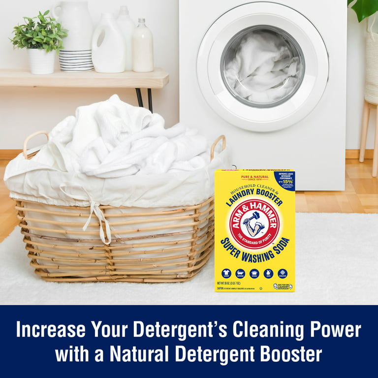 Washing Soda 32oz - Super Sodium Carbonate Pure Detergent Booster for  Laundry - Non-GMO Fragrance Free Soda Ash - Multi Surface Household  Cleaning