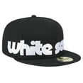 thumbnail image 3 of Men's New Era Black Chicago White Sox Checkered Undervisor 59FIFTY Fitted Hat, 3 of 6