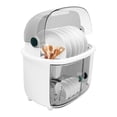 thumbnail image 4 of Dwellnix Dish Drying Rack 2 Tier Cutlery Drain Board w Cover Storage Holder Countertop, 4 of 7