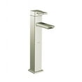 thumbnail image 3 of 90 Degree Brushed Nickel One-handle Vessel Bathroom Faucet, 3 of 6