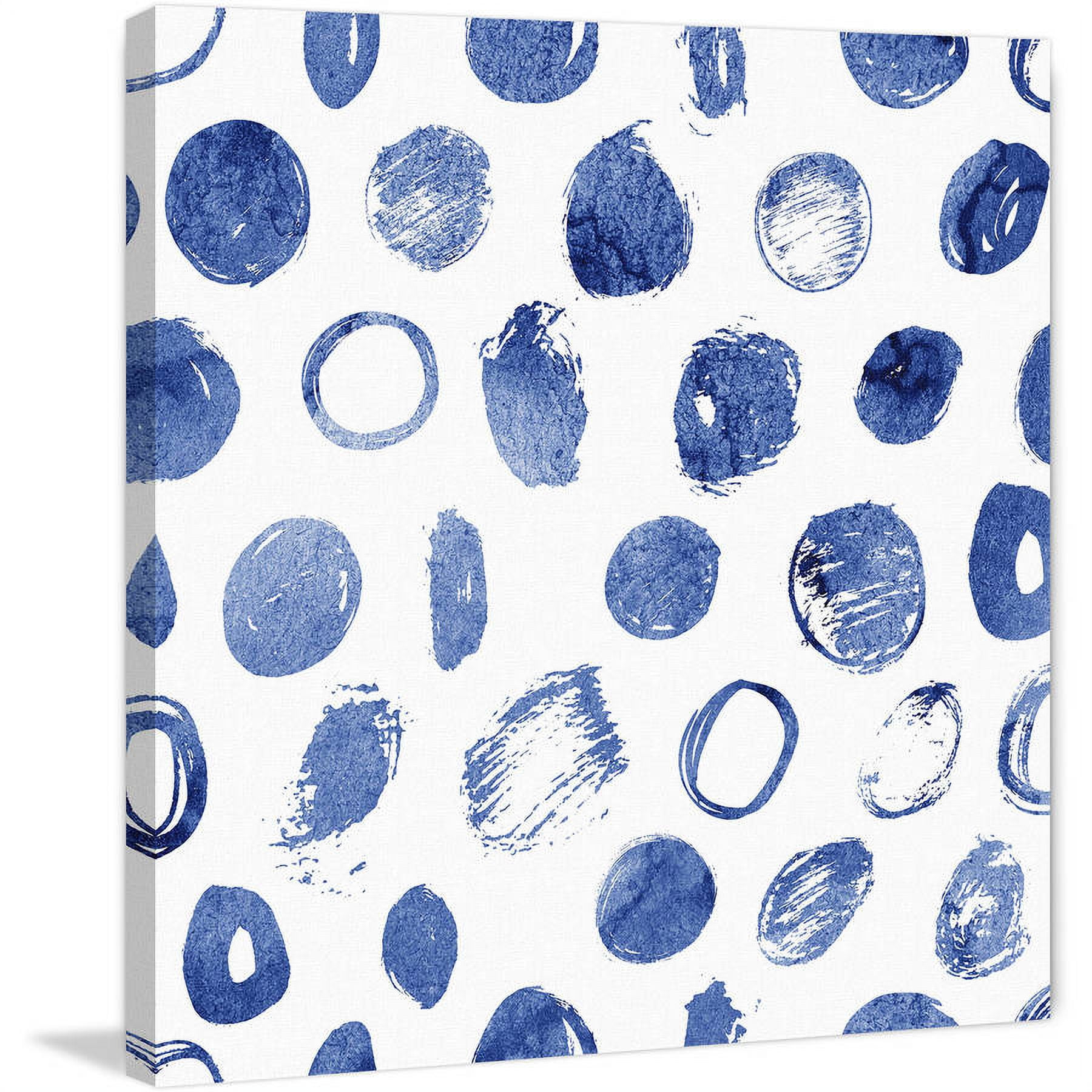 "Blue Art" Painting Print on Wrapped Canvas