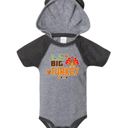 

Inktastic Thanksgiving Im The Big Turkey Gift Baby Boy or Baby Girl Bodysuit