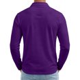thumbnail image 5 of Men's Golf Polo Shirts Long Sleeve Collar Shirts Lightweight Fall Casual Tee, 5 of 5