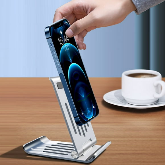 Sentmoon Gaming Accessories Multiple Adjustable Tap Position Portable Metal Aluminum Alloy Tabletop Folding Mobile Phone Flat Shelf With Not Slippery Universal Mobile Phone Flat Computer Accessories