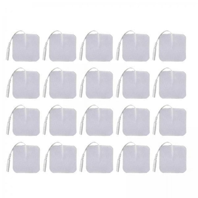 5x20x Parches De Almohadillas De Electrodos Parches Electromédicos Cuadrados Para Electroterapia 4cm X 4cm