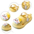 thumbnail image 6 of WUANDIXFA Toddler Shoes Little Kid Clogs Slide Sandals for 0-8yrs Kids Unisex Girls Shoes and Boys Shoes Garden Shoes Cartoon Slides Slip-Resistance Sandals Beach Slippers (Yellow, 5), 6 of 6