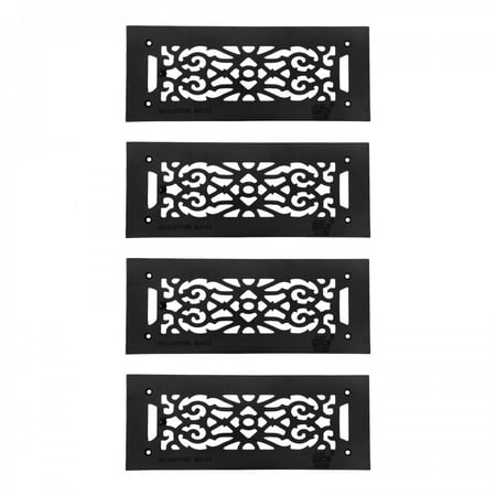 

4 Heat Air Grille Cast Victorian 5.5 x 14 Overall | Renovator s Supply
