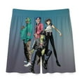 thumbnail image 3 of Gorillaz Men's Pajama Pants Sleepwear Lounge Shorts Bottoms Summer Daily Cozy Soft Ice Silk Pajama Shorts Lightweight Home Beach Shorts, 3 of 8