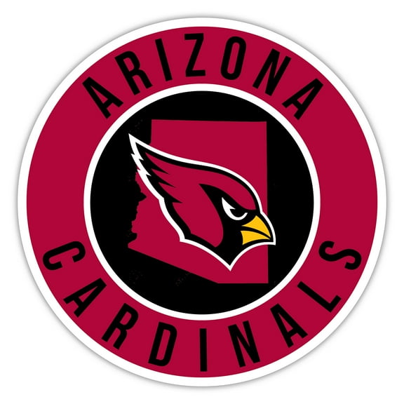 Arizona Cardinals 15" State Circle Sign
