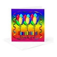 thumbnail image 5 of 3drose, Happy Birthday from All of Us Balloon and Streamer, 12 Greeting Cards with Envelopes, 5 of 7