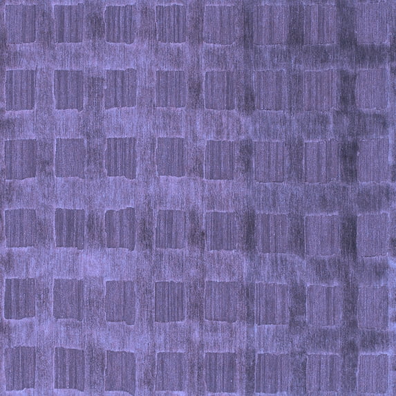 Ahgly Company Machine Washable Indoor Square Abstract Blue Modern Area Rugs, 3' Square
