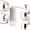 White, variant on Portable Hand Operated Coffee Grinders 40 Customizable Grinding Size Design Nonrust Steel Burrs Perfect for Travel Brewing Coffee Grinders Manual Delicate Travel Camping(White)