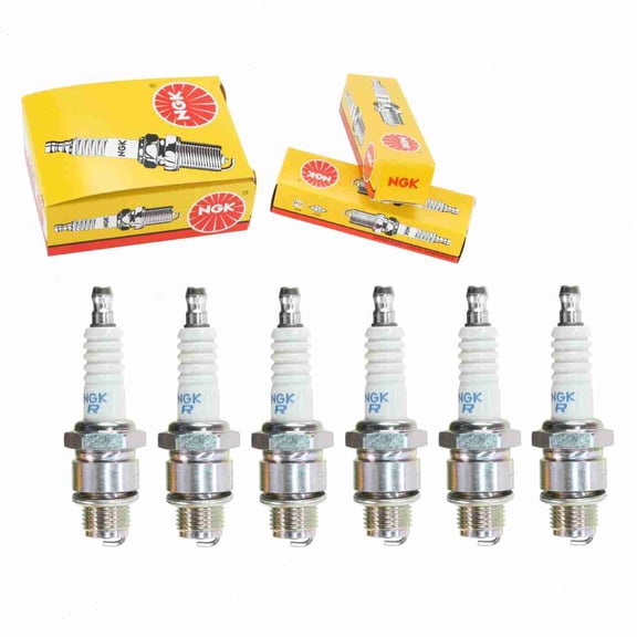 6 pc NGK 4522 Standard Spark Plugs for 4054 756768 90890-78077 94701-00251 94702-00251 98076-59716 R41F S40FR W27FSR Ignition Wire Secondary