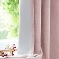 thumbnail image 3 of Uptown Home Pink Full Blackout Double 50x95 Heavy Linen Textured Curtain Panels with Gray Liner for Bedroom Office Grommets 2 Pack, 3 of 6