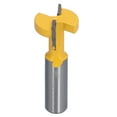 thumbnail image 2 of YLSHRF T Track Slotting Cutter Straight T Slot Router Bit Wood Groove Milling Cutter Tools 1/2in Shank,T Slot Cutter, 2 of 8