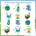 thumbnail image 2 of 24 PCS Golf Party Favors Keychains Golf Ball Par Tee Fore Time Sports Theme Birthday Retirement Party Return Gifts Golf Party Supplies Gift Bag Filler Classroom Golf Club Sports Team Rewards, 2 of 6