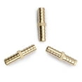 thumbnail image 3 of U.S. Solid 3/8 in Barb x 3/8 in Barb Brass Hose Barbed Fitting with 6 Clamps Pack of 3, 3 of 5