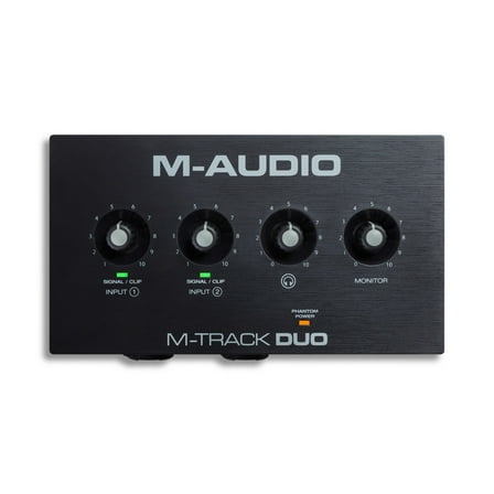 M-Audio M-Track Duo HD Producer Pack Audio interface with Mic and Headphones