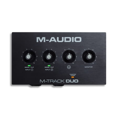 M-Audio M-Track Duo HD Pro-grade 24-bit 2-In 2-Out USB-C Audio Interface Crystal Preamps