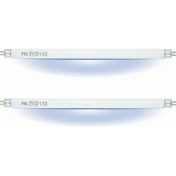 2 Pack FSL BL T8 F15W Fly Killer Replacement Bulbs - 17in UV Tubes for 15/30 W Fly Insect Killer / Bug Zapper
