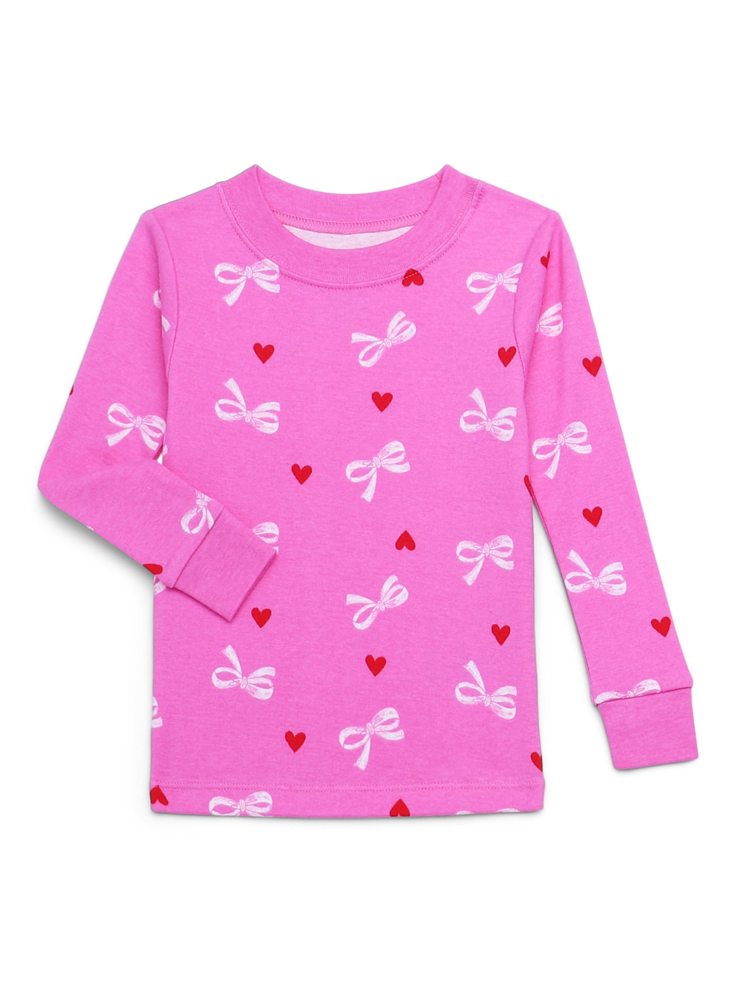 Wonder Nation Toddler Short and Long Sleeve Cotton Pajama Set, 3-Piece, Sizes 12M-5T