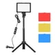 thumbnail image 1 of Lámpara de fotografía Kit de iluminación para videoconferencia USB Andoer con 1 luz de video LED regulable de 5600 K + 1 trípode de escritorio + 1 adaptador de montaje giratorio de 180 ° + 4 filtros Meterk Lámpara de fotografía, 1 of 7