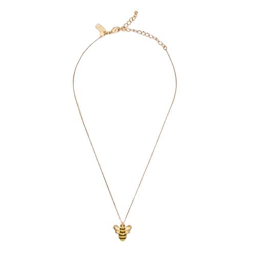 Kate Spade New York Picnic Perfect Bee Gold Plated Mini Charm Pendant  Necklace 