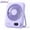 Purple-5000mAh, variant on Desk Fan Battery Operated, Portable USB Rechargeable Fan, 2000mAh 180° Tilt Folding Personal Fan With Power Display, 100 Speeds Ultra Quiet Table Fan for Desktop, Home, Travel