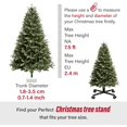 thumbnail image 4 of Tree Nest Moveable Tree Base Stand with Wheels for Artificial Trees, Black, 4 of 8