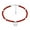 Red, variant on Charming Peace Butterfly Round Red Coral Gemstone Sterling Silver Bracelet