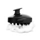 thumbnail image 2 of Masajeador de cuero cabelludo de silicona suave, exfoliante, depurador de mano para ducha/champú para el cuidado del cabello (negro), cepillo de champú masajeador para el cuero cabelludo, 2 of 5