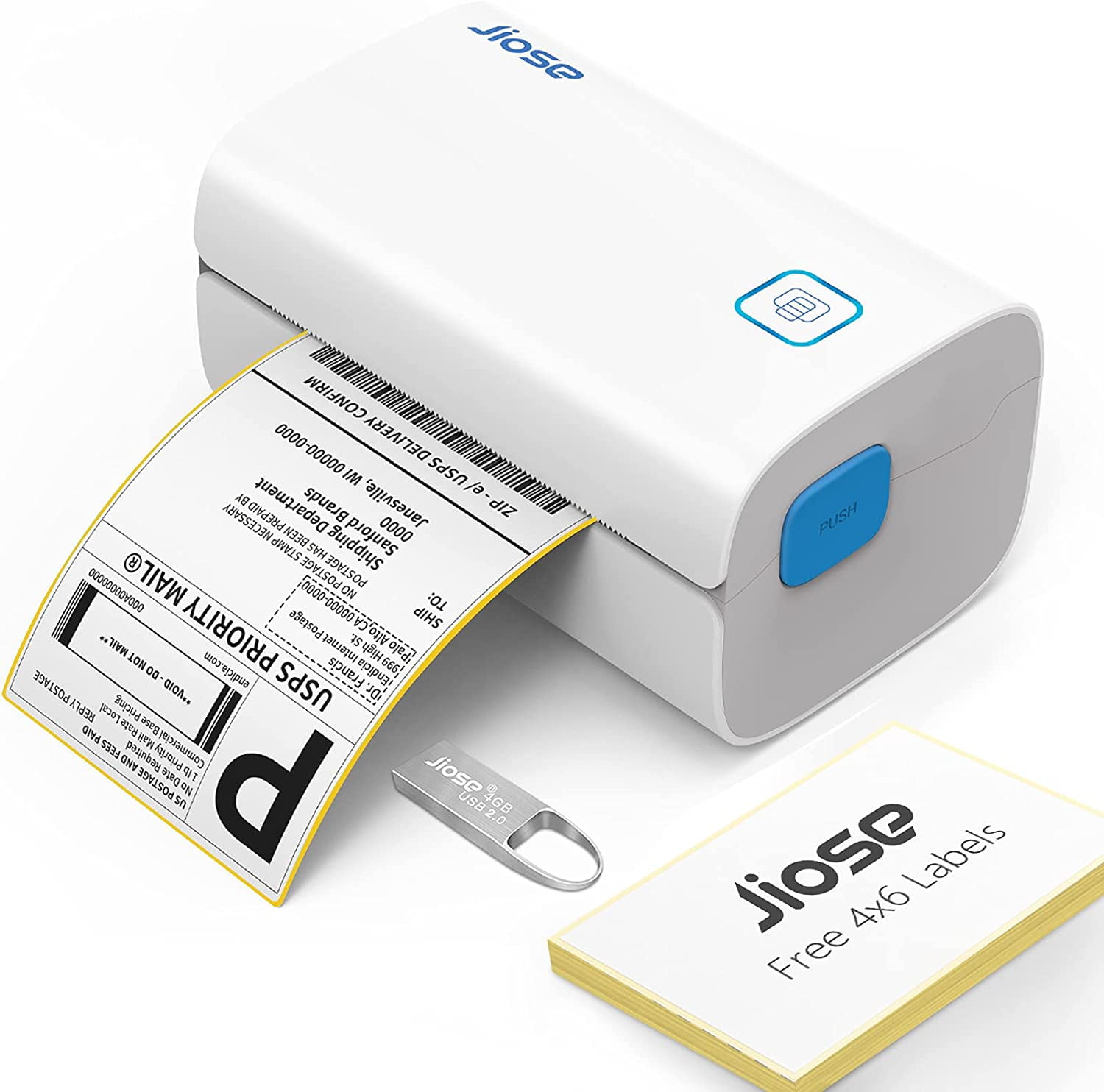 ForAngel Thermal Label Printer for Small Business, Shipping Label Maker for Postal Mailing Address, Label Printer Mac Compatible for Pirate Ship, ...