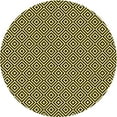 thumbnail image 1 of Ahgly Company Indoor Round Patterned Midnight Gray Area Rugs, 3' Round, 1 of 6