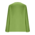 thumbnail image 7 of Miluxas Women's Oversized Baggy Tops Loose Fitting Pullover Casual Blouse T-Shirt Sweater Batwing Sleeve Green M(M), 7 of 7