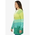thumbnail image 3 of Woman Within Plus Size Ombre Shaker Cardigan, 3 of 6