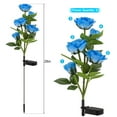 thumbnail image 2 of Luxtrada Solar Powered Garden Stake Rose Lights,Outdoor LED Solar 5 Rose Flower Light, Waterproof IP65 Decoration Lights for Patio,Garden,Backyard (Pink), 2 of 10